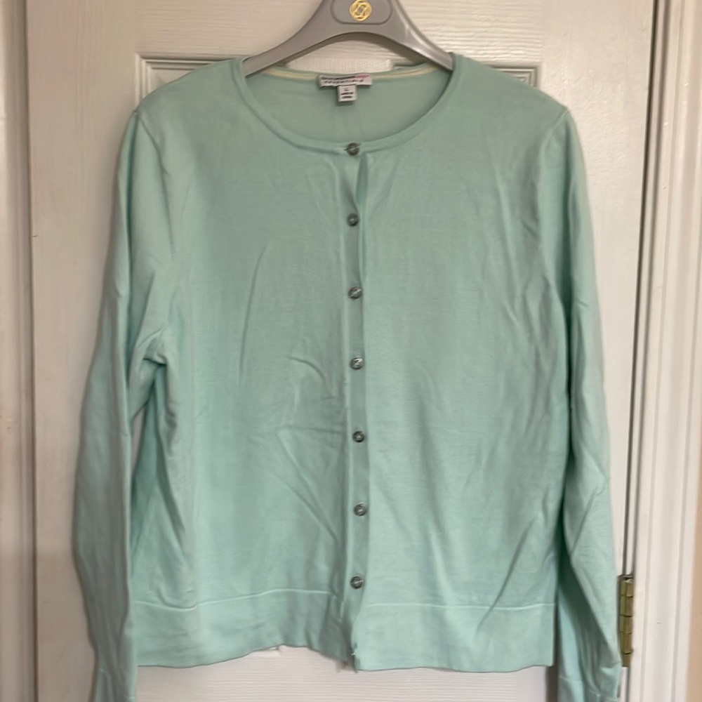 Isaac Mizrahi live cardigan L nwot